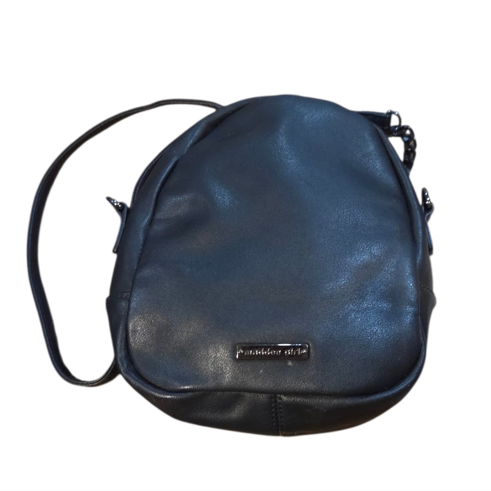 Madden Girl - Faux Fur / Faux Black Leather Crossbody Bag - Picture 7 of 10